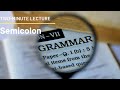 Understanding Semicolons