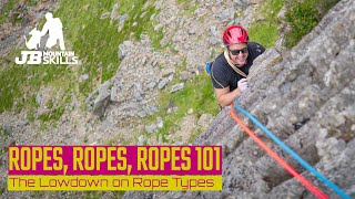 Climbing Ropes 101. Choosing ropes, Singles, Halves, Doubles, Twins and Low Stretch ropes