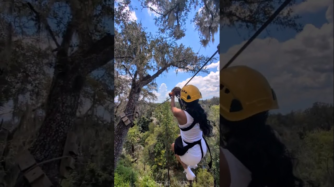 Ziplining for the FIRST TIME at Zip The Canyons in Ocala, FL