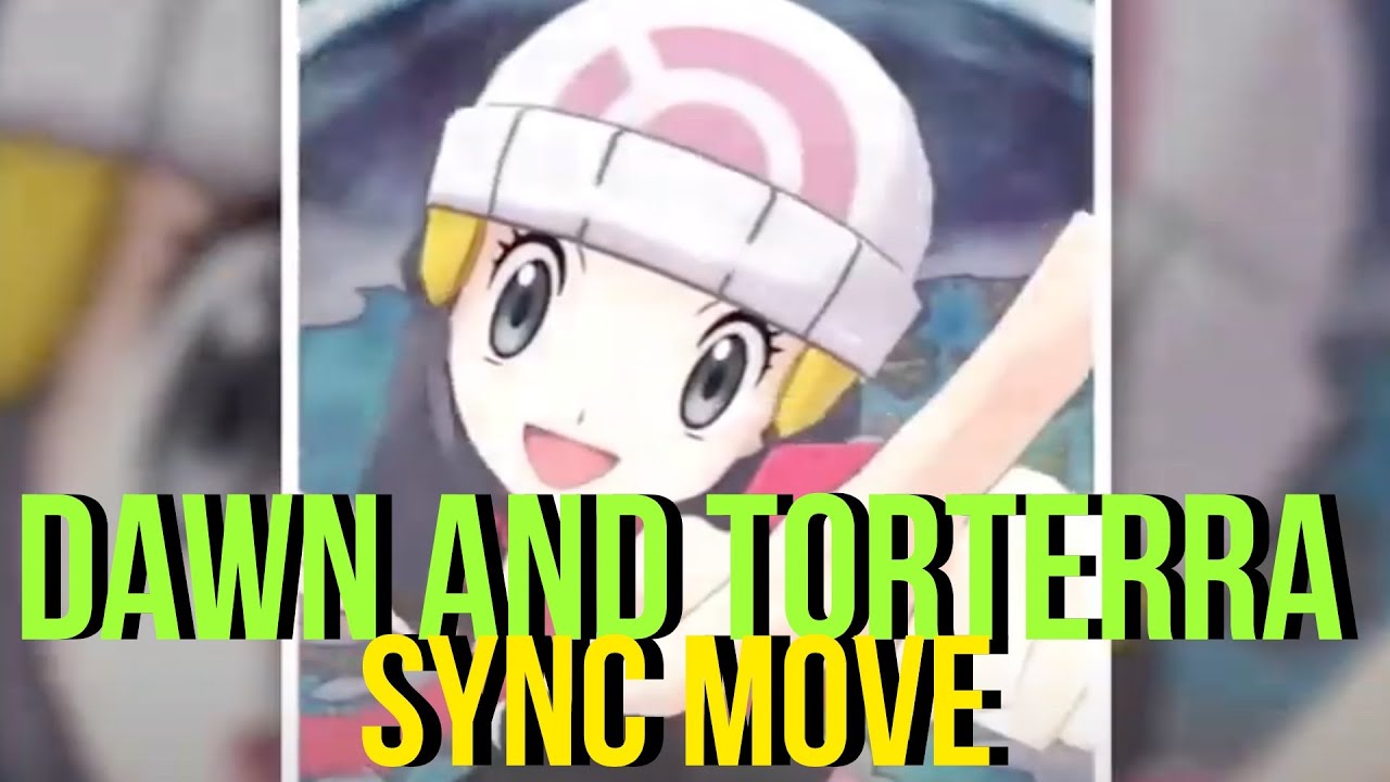 DAWN and TORTERRA’s SYNC MOVE NEW DAWN WOOD HAMMER Pokemon Masters