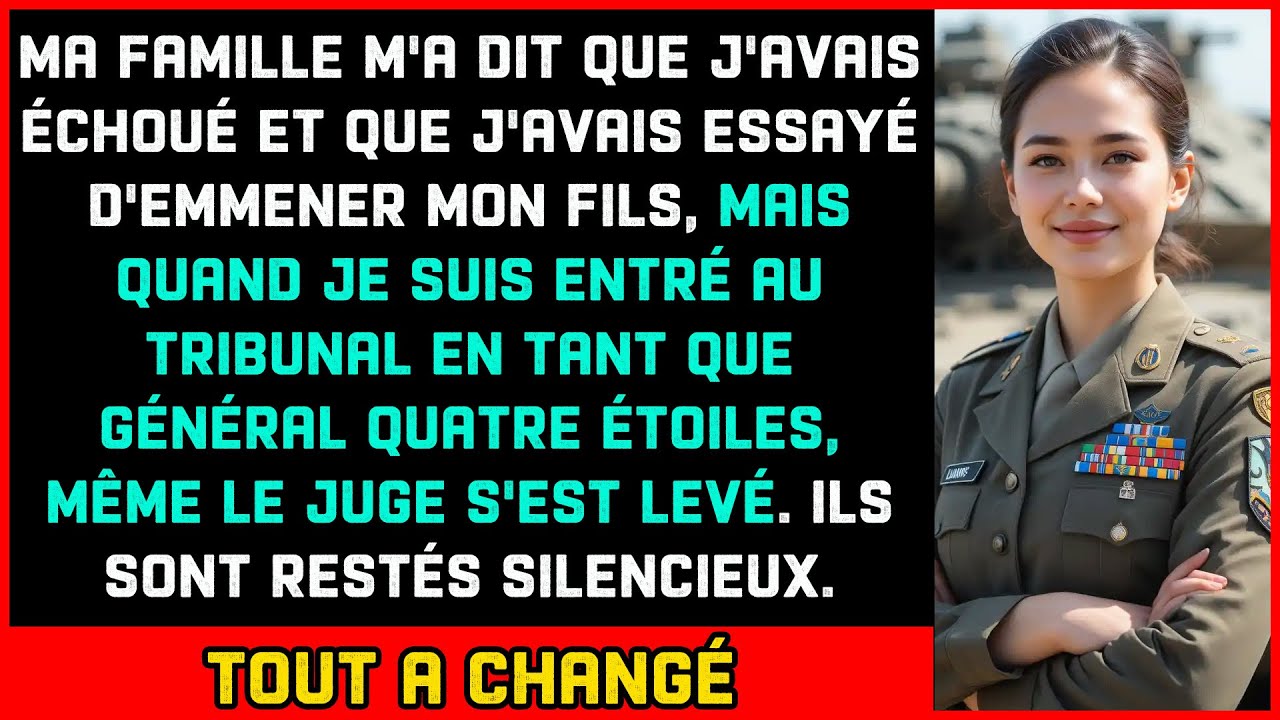 Ma famille m’a dit que j’avais échoué, a voulu prendre mon fils—Puis je suis entrée en général 4★