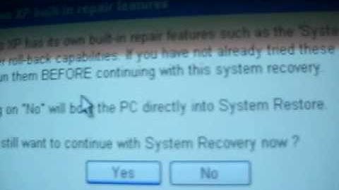 Windows XP boot problem & system recovery problem