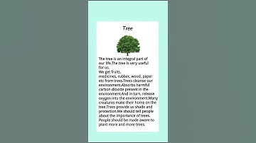 10 Lines On Trees/Essay On Trees/10 Lines Essay On Trees/Essay On Importance Of Trees/Trees Essay