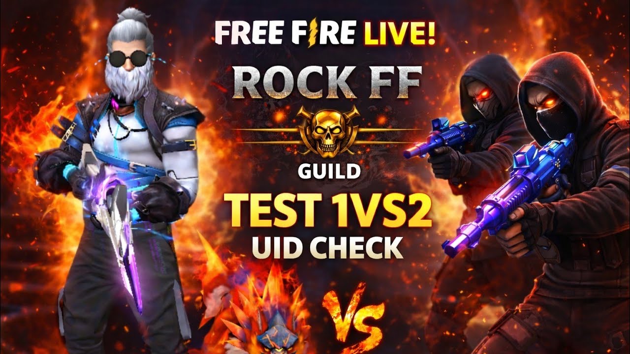 RG ROCK FF is live stream guild test uid sreach and freind list coming guys custom 4vs4