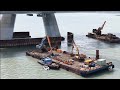 2026.07.21 淡江大橋 主橋塔圍堰及施工棧道拆除觀察   概況 空拍 直播