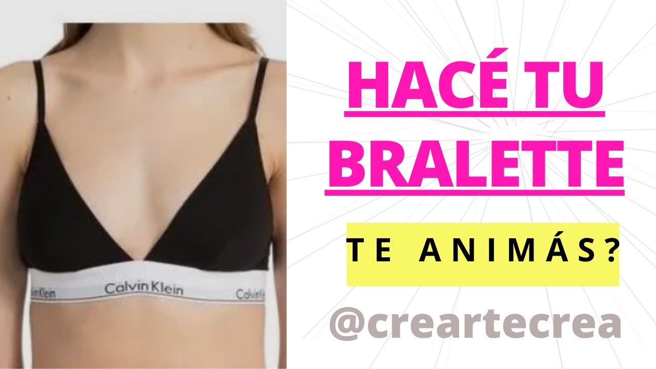 COMO hacer LENCERIA // DIY TUTORIAL pra hacer bralette // patrón + CONFECCIÓN // Crearte tu lenceria