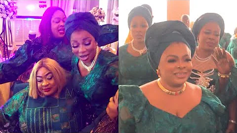 STAR ARRIVAL OF FAITHIA BALOGUN, KEMI KOREDE, DAYO AMUSA OTHERS AT WUNMI AJIBOYE’S MOTHER BURIAL.