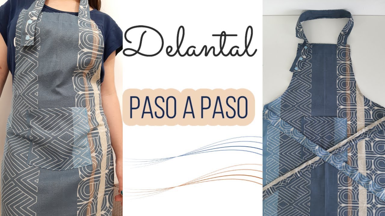 COMO HACER UN DELANTAL FACIL Y PASO A PASO | Yuyis Creations