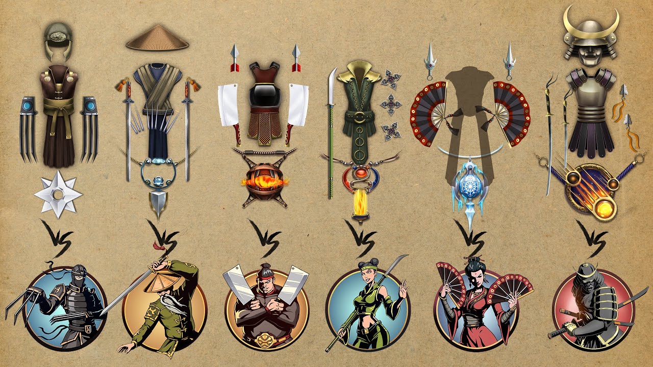 Shadow Fight 2 || All Bosses set vs All Bosses