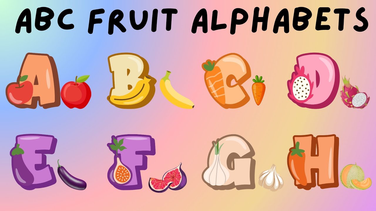 A to Z Fruits: Engaging Alphabet Learning for Kids | Fun Fruits ...