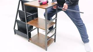 How to Use a 3-Tier Vinyl Record Stand | Metal Turntable Storage