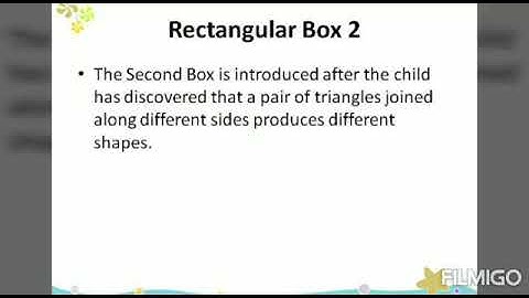 Constructive Triangles, Rectangular box 2