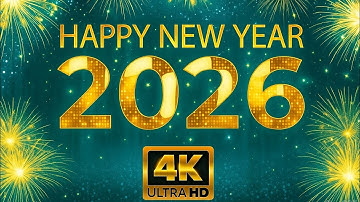 🎆 Happy New Year 2026 Video 4K Ultra HD | 10-sec Countdown with Fireworks & Premium Golden Text ✨️