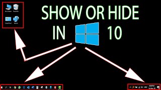 Show or hide icons in Taskbar, System Tray or Desktop in Windows 10 screenshot 3