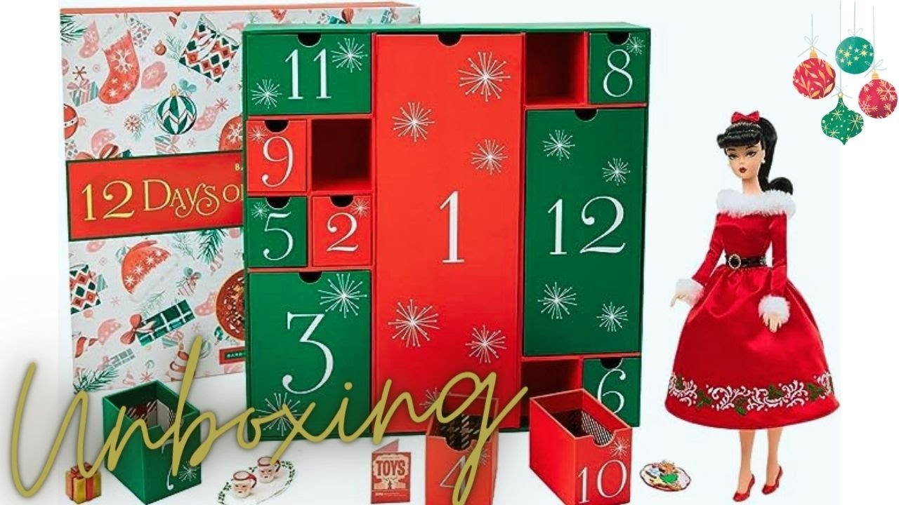 BARBIE 12 DAYS OF CHRISTMAS DOLL AND ACCESORIES ADVENT CALENDAR  barbie-12-days-of-christmas-doll-and-accesories-advent-calendar