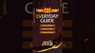 12th September Guide for #afkjourney | #dreamrealm #duratrials #ravagedrealm