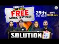 UGC NET 2026 | All India FREE Mock Test Solution | UGC NET Paper-1 Test Complete Analysis Vision JRF