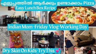 🍕 ഒരു അടിപൊളി Easy Pizza / Day In My Life Malayalam- Friday Vlog / #canada #malayalam #workingmom