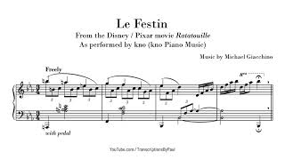 Le Festin - kno Piano Music - Sheet Music transcription Resimi