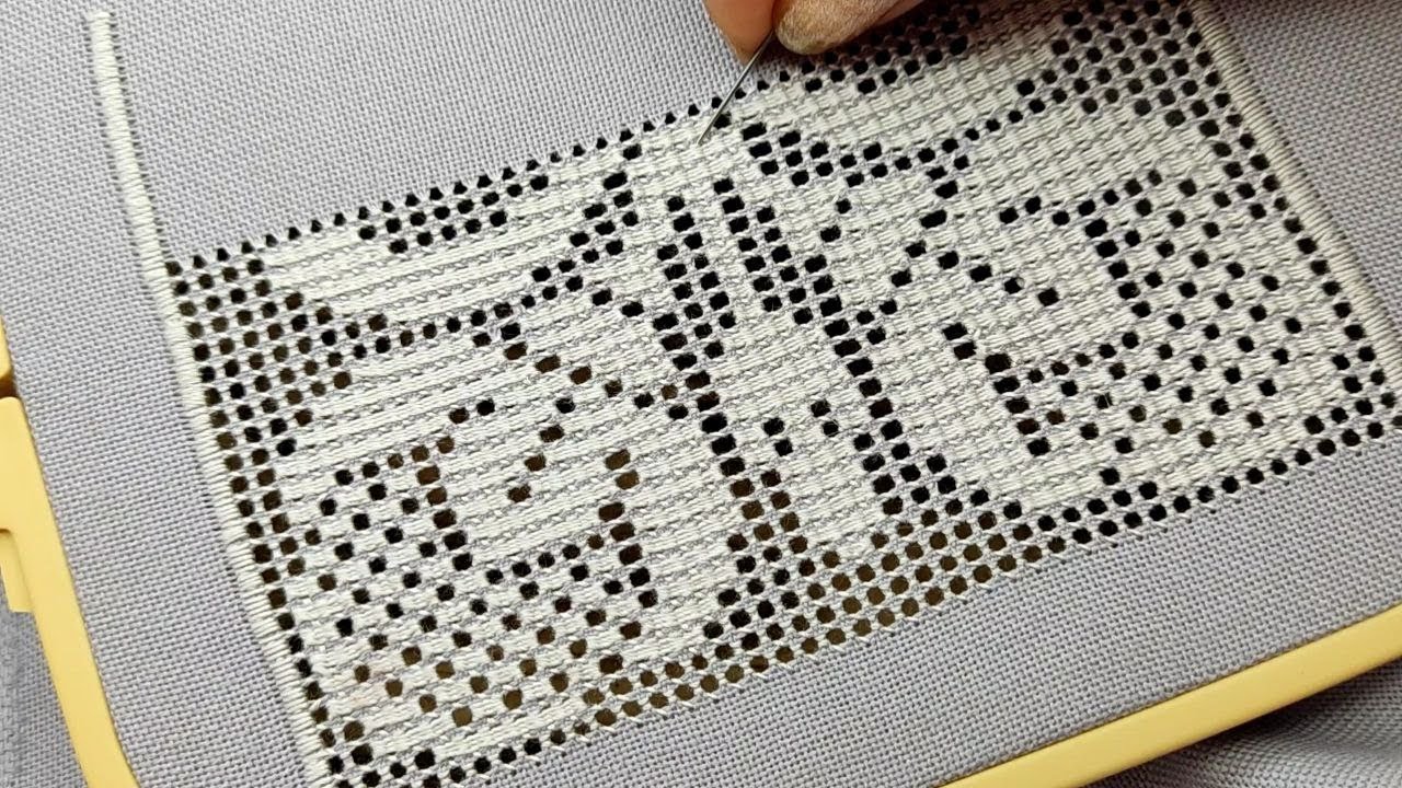 Процес вишивки мережки |Мережка з настилом прутиком через чисницю | Hand embroidery|