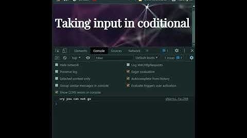 #shorts #Programming how to take input in a conditional statement in javascript