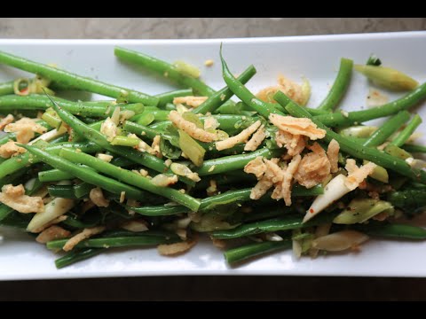 Asian Green Bean Salad recipe by SAM THE COOKING GUY
