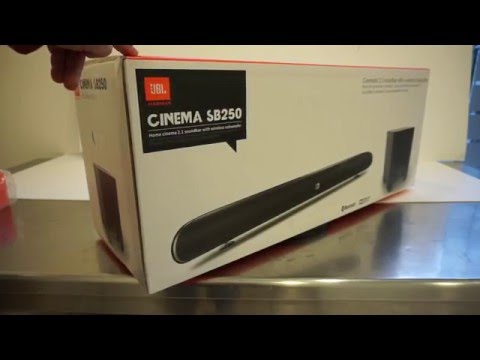 JBL Cinema SB250  unboxing