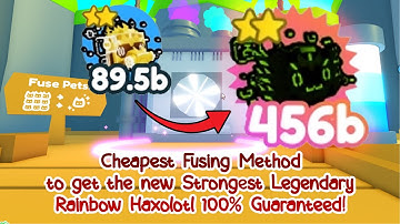 Cheapest Fusing Method to get RB Haxololt using Gold Haxigator on Pet Simulator X new Glitch Update!