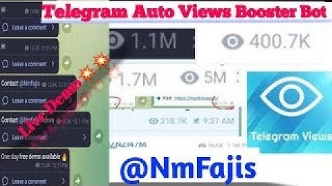 #Telegram Channel Post Views Booster New Bot