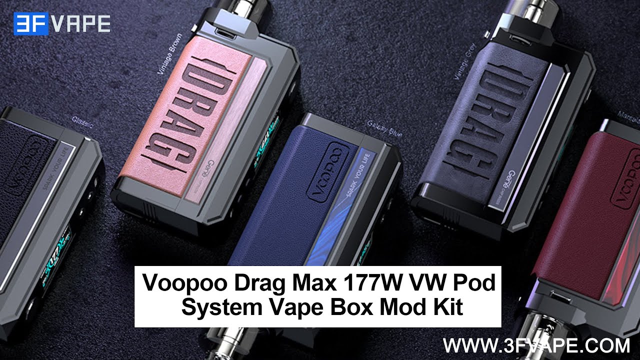 Buy Authentic Voopoo Drag Max 177W VW Pod Box Mod Kit Classic