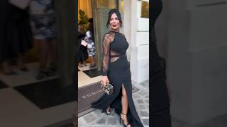 Mona Zaki Black Dress 2023