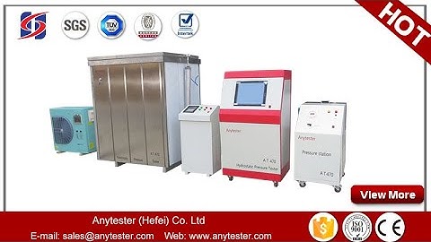 How to test plastic pipe hydrostatic pressure with AT470