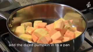 Pumpkin coconut stir fry - Home style
