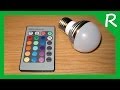 Светодиодная лампочка с дистанционным управлением 4,95$  Led Bulb with remote control