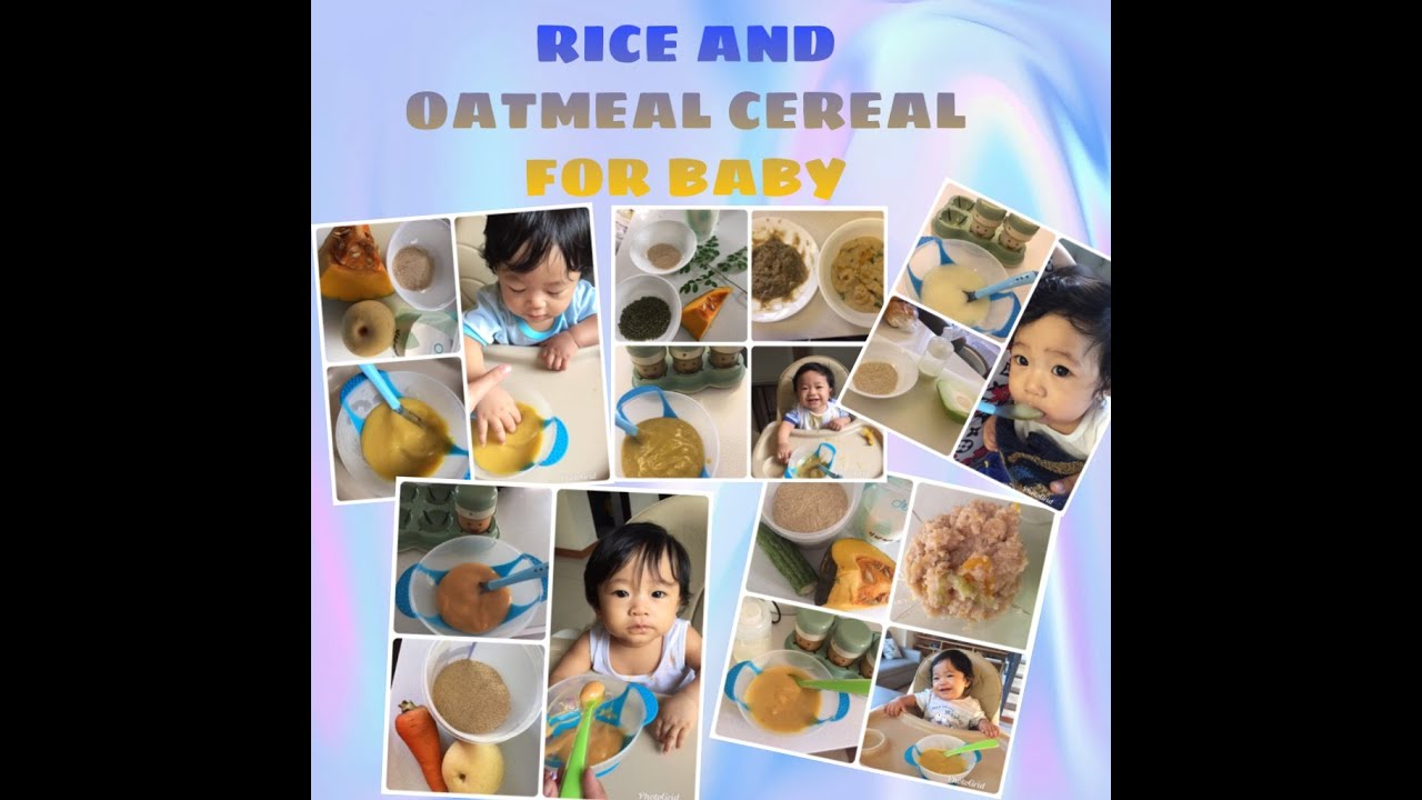 How to make RICE CEREAL and OATMEAL CEREAL for baby (46months old