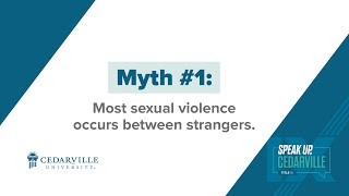 Sexual Assault Awareness Month | Myth #1