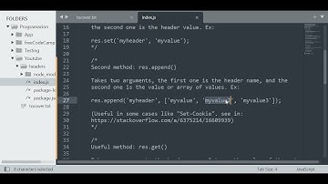 How to set and remove headers in the response with Express