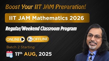 New Batch 2 for IIT JAM Math 2026 | Admissions Open! 🔥 | Dips Academy