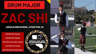 Drum Major Zac Shi - Parade Masters - 2024 California Drum Major Championships