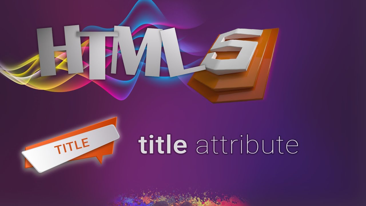 HTML for beginners 06: title HTML attribute - YouTube