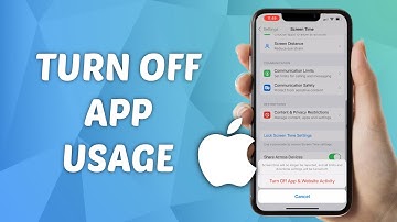 How to Turn OFF App Usage on iPhone