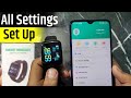 Smart bracelet set up  how to set time in smart bracelet  fitpro watch connect to phone  time set