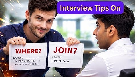 SQL Interview Preparation: WHERE vs HAVING & JOINs Explained Clearly #sqlinterview #jobinterview 