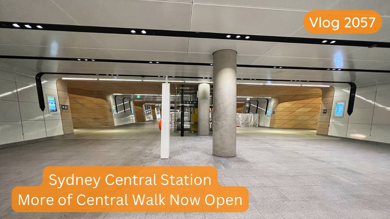 Sydney Trains Vlog 2057 Sydney Central Station More of Central Walk