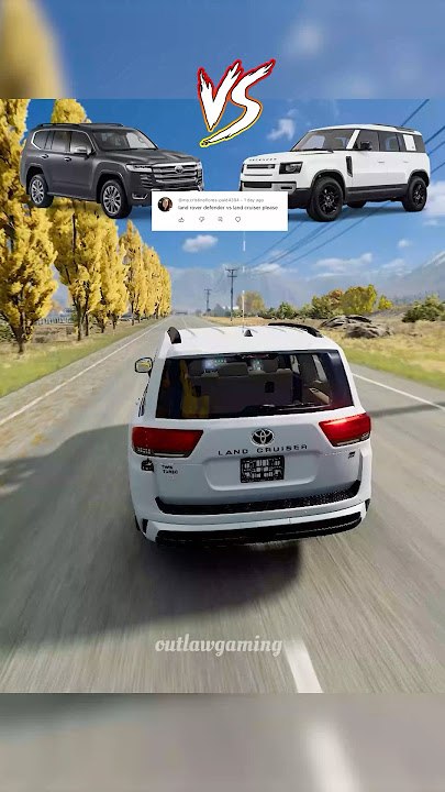 Toyota Land Cruiser Vs Land Rover Defender #toyota #landrover #cars