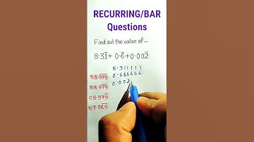 Bar Question Trick | Math Trick| Recurring Math Trick| SSC CGL GD CHSL Questions | #shorts
