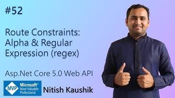 Route Constraints Alpha and Regular Expression (regex) | ASP.NET Core 5.0 Web API Tutorial