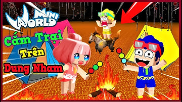 Mini World: Thử thách 24 giờ cắm trại trên lửa dung nham cùng bộ 3 bá đạo và cái kết | Phong Cận Tv