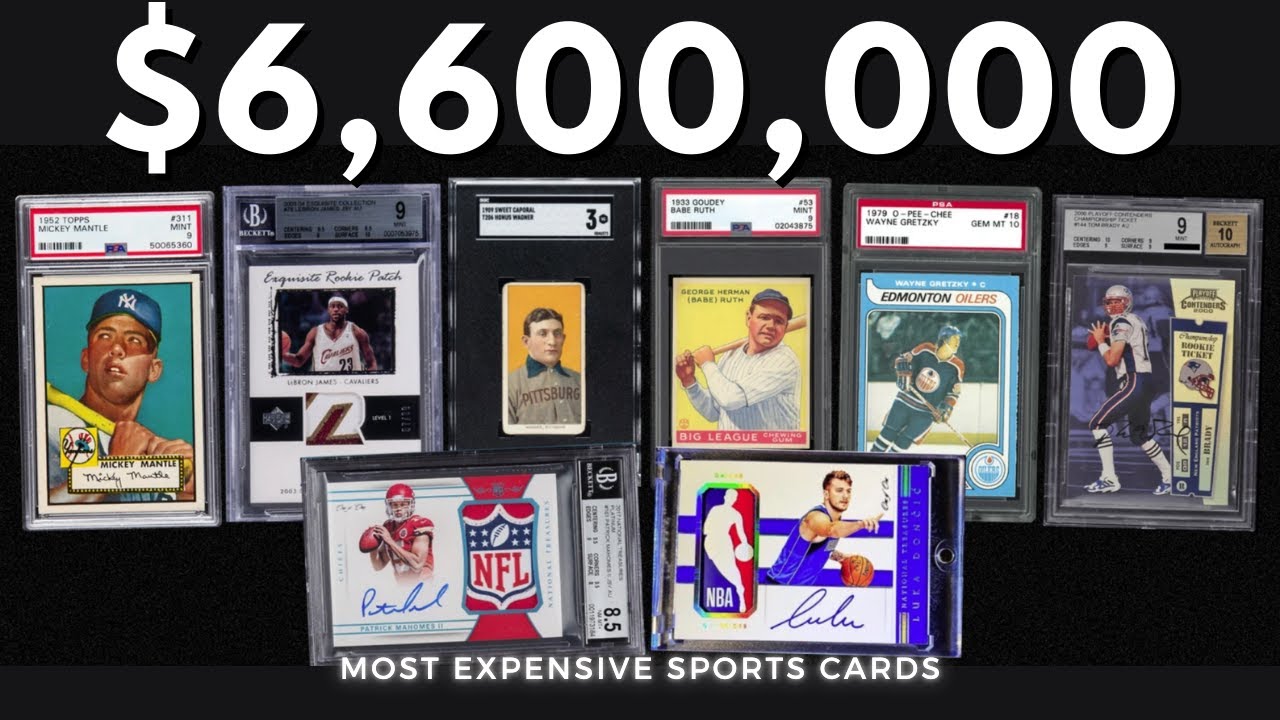 Top 5 Most Expensive Sports Cards In The World YouTube