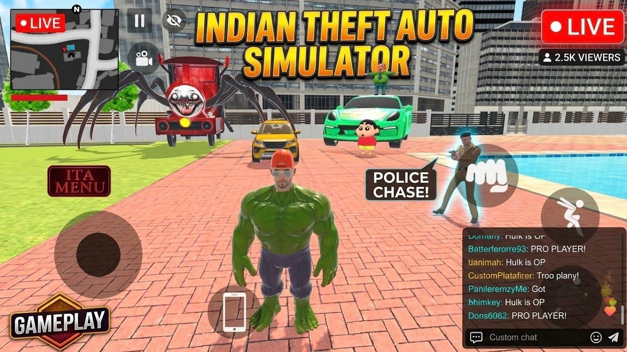 Indian Theft Auto Simulator Live srteem #IndianTheftAutoLive​ #DesiGTA​ #shreyashGamer 1m
